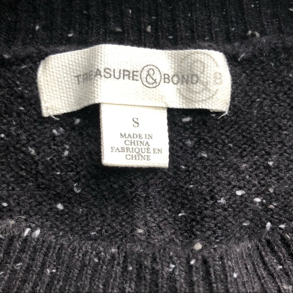 🆕 NWT BLACK SPECKLED MIDI SWEATER DRESS - Picture 3 of 4